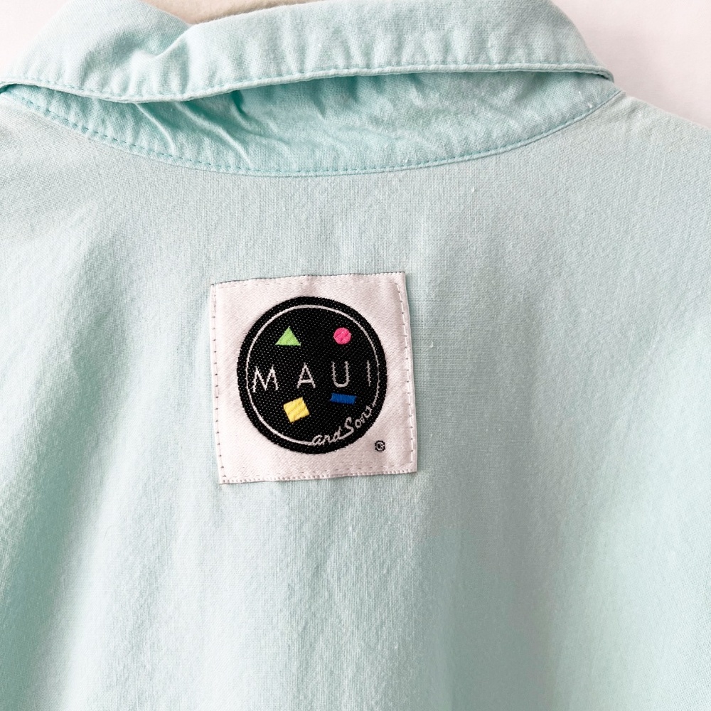 maui and sons 80s shirt surfer skater button-down medium - Picture 4 of 6